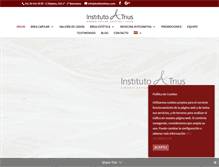 Tablet Screenshot of institutotrius.com